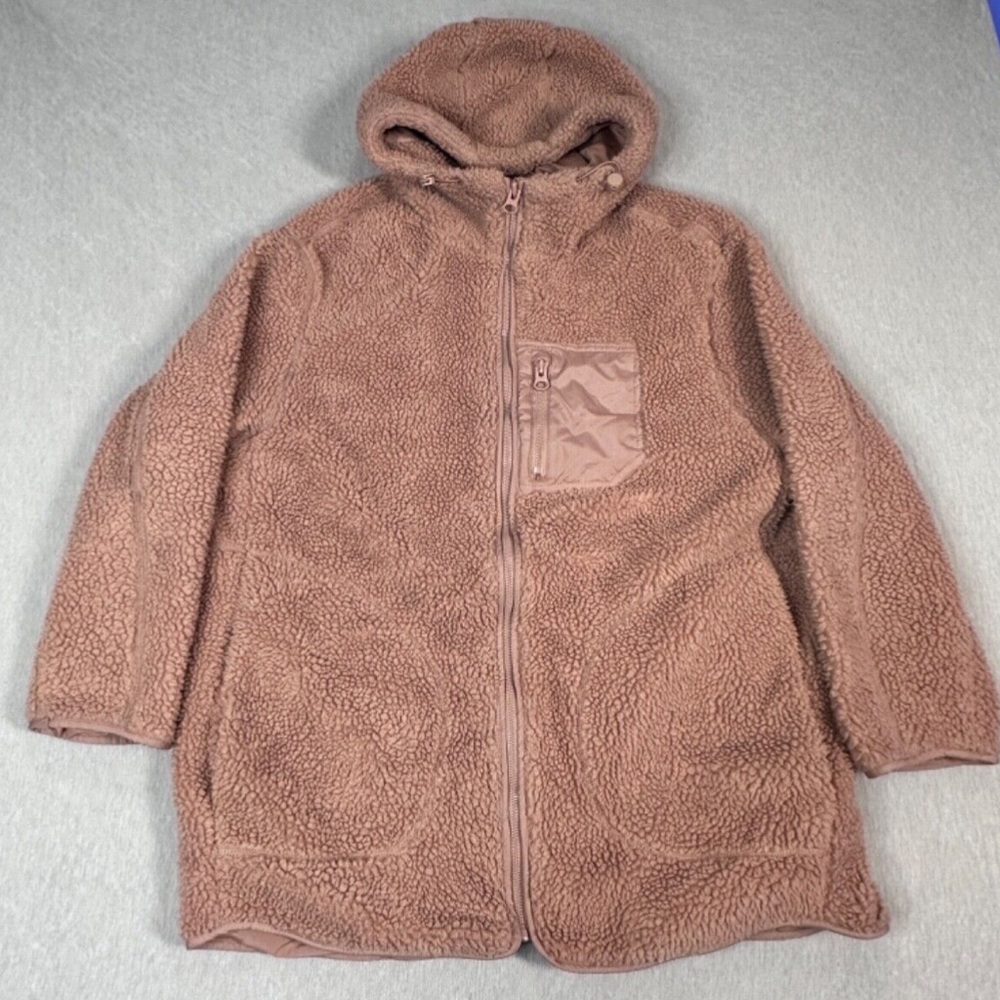 H&M Dusty Pink Teddy Coat